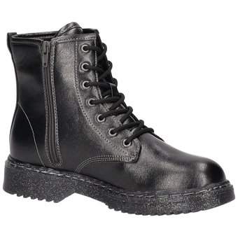 Barbarella Schnür Boots in schwarz