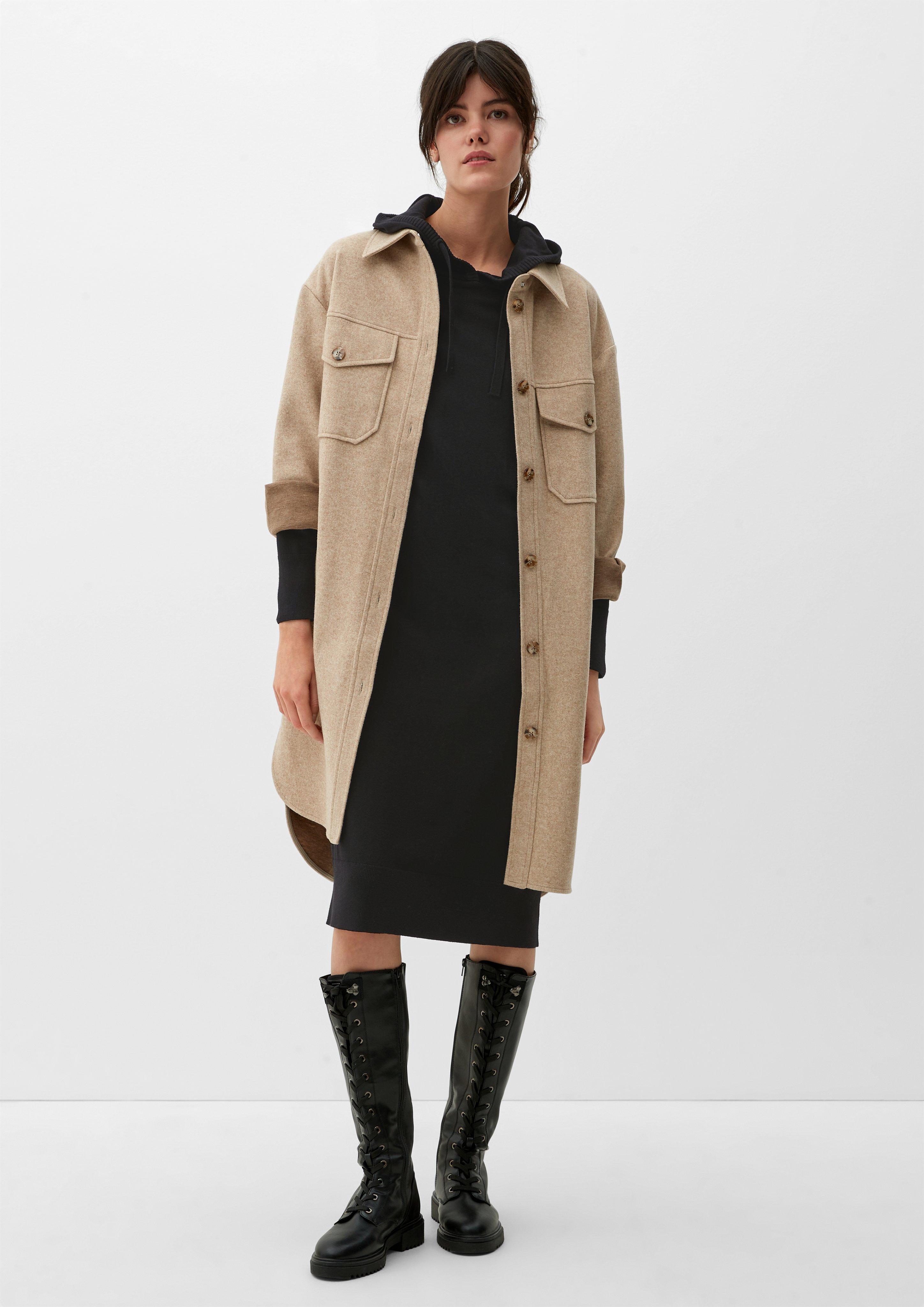 Kapuzenkleid aus Viskosemix  2121294-9999