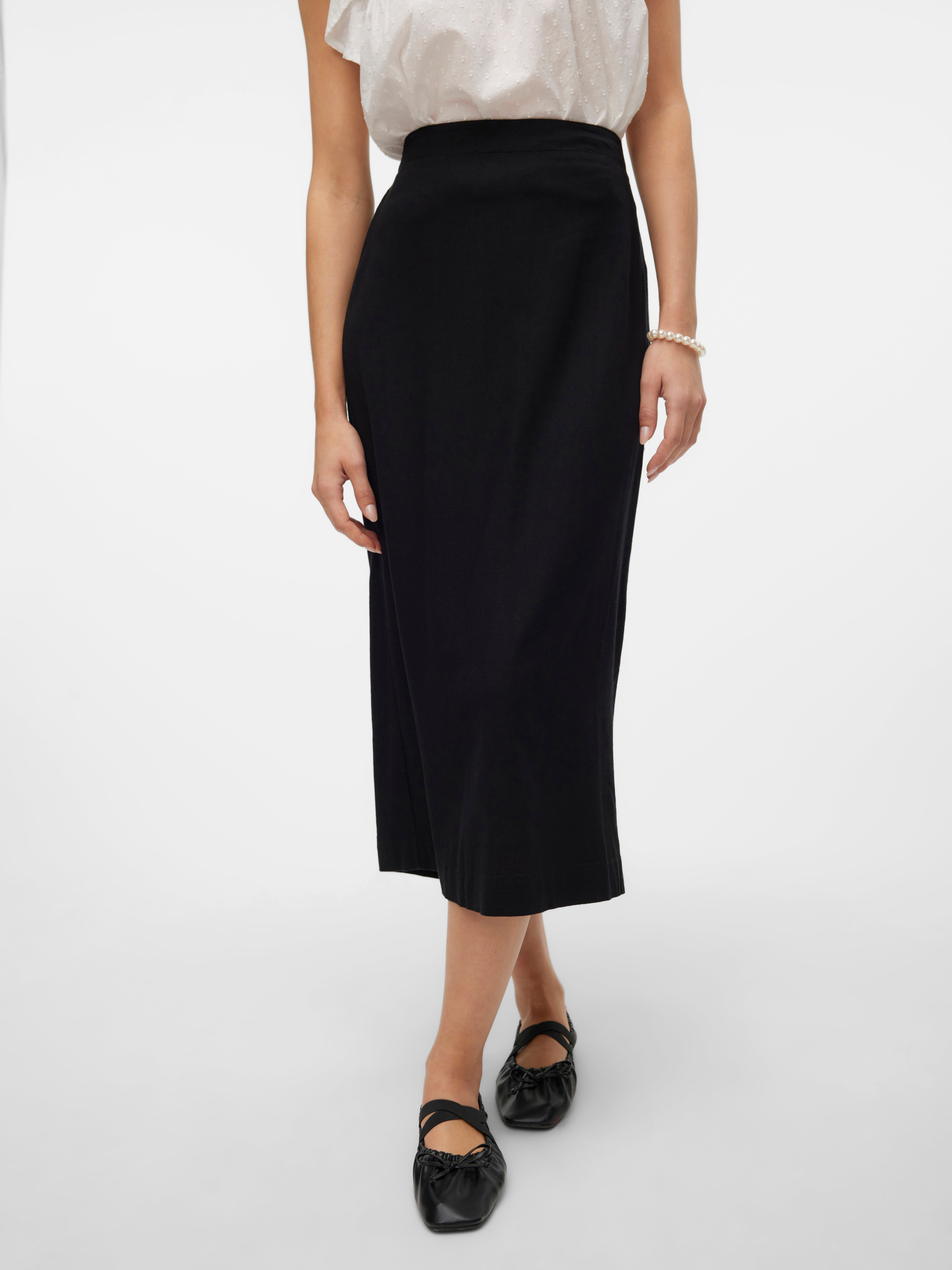 VMMYMILO Hohe Taille Langer Rock