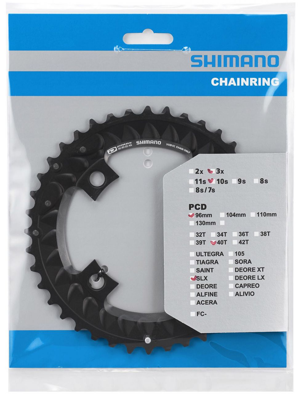 Shimano SLX FC-M7000-3 10-fach Kettenblatt 40 Zähne kaufen | Bike-Discount