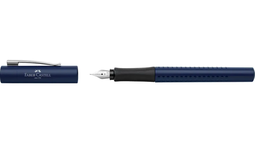 FABER-CASTELL Füller Grip 2011 M klassik blau