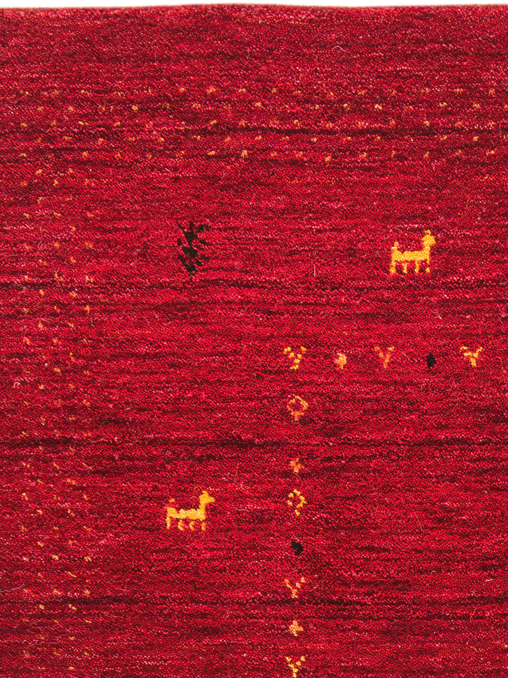 Kamlapur Gabbeh-Teppich, Bordeaux