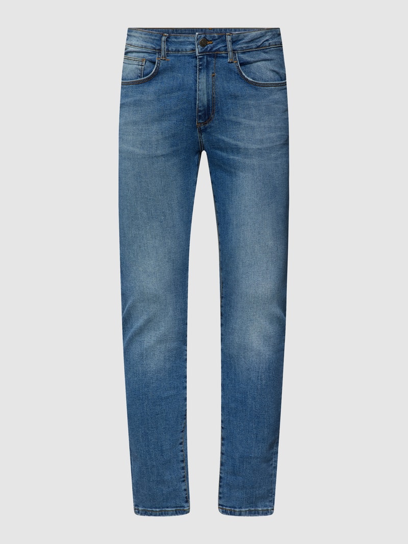 Skinny Fit Jeans im 5-Pocket-Design Modell 'LIGHTBLUE' in hellblau
