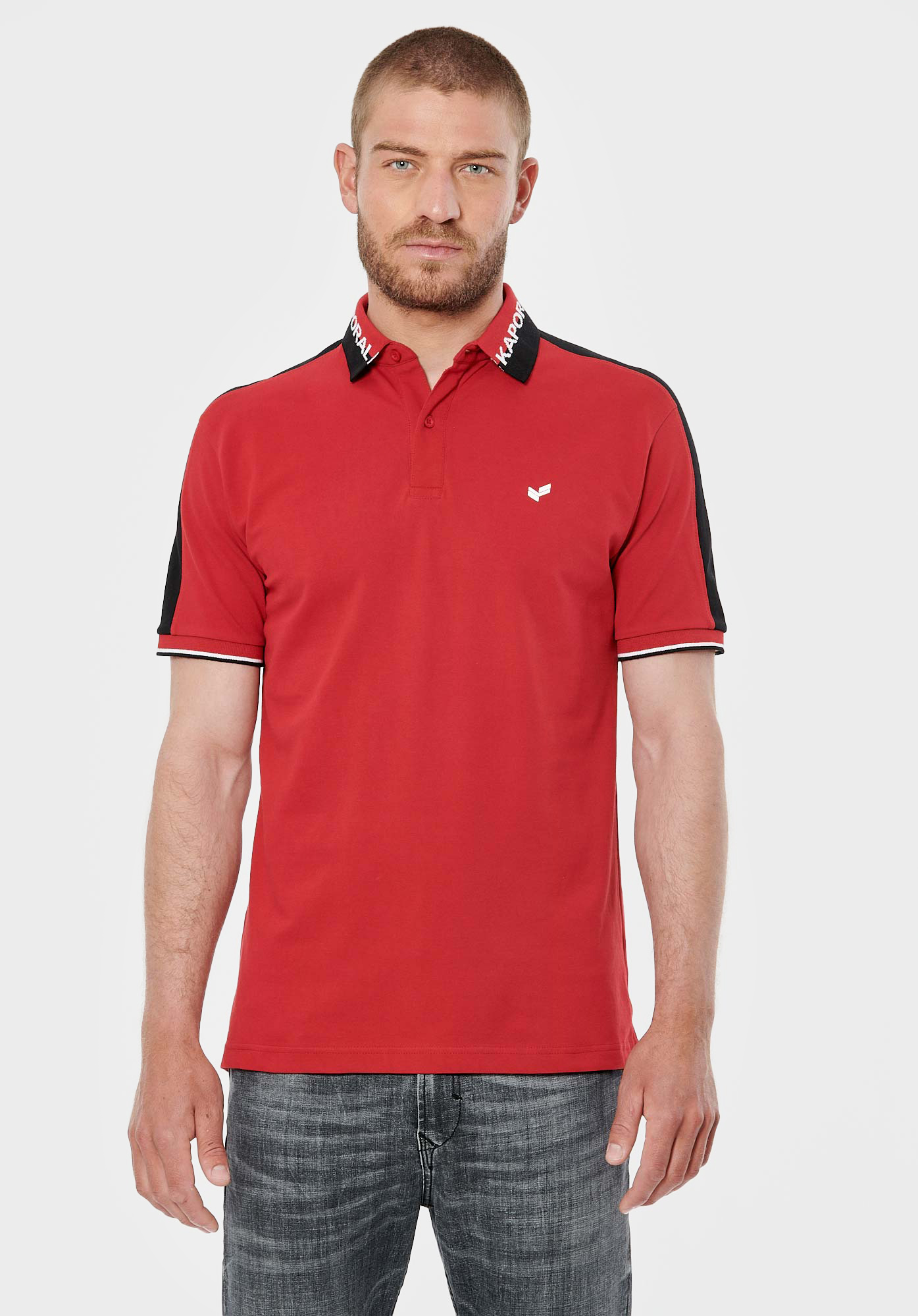 RIO    Polo rouge homme