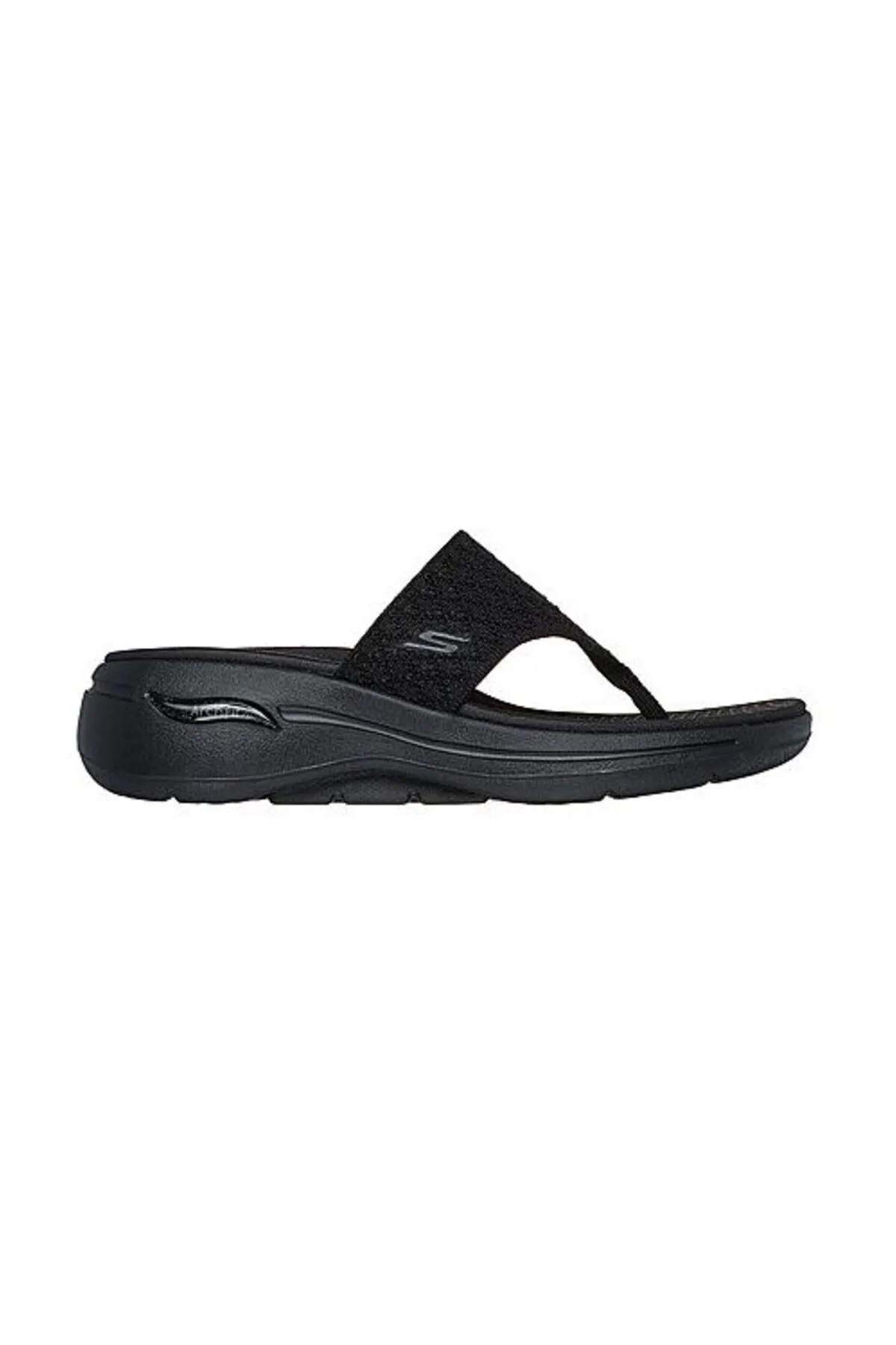 SKECHERS  Sandalette - Schwarz - Flacher Absatz