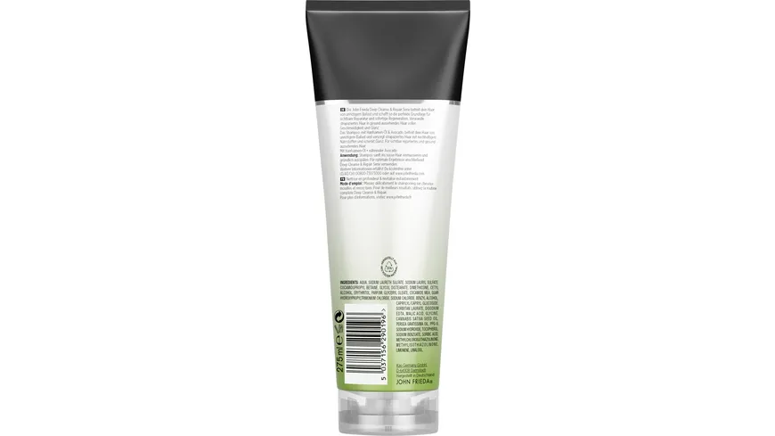 John Frieda Deep Cleanse & Repair Shampoo 250 ml