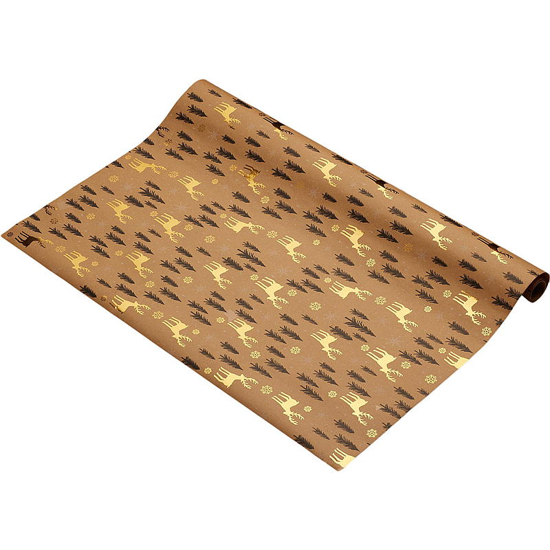 Home Julepapir 2 m x 70 cm hotfoil Kraft