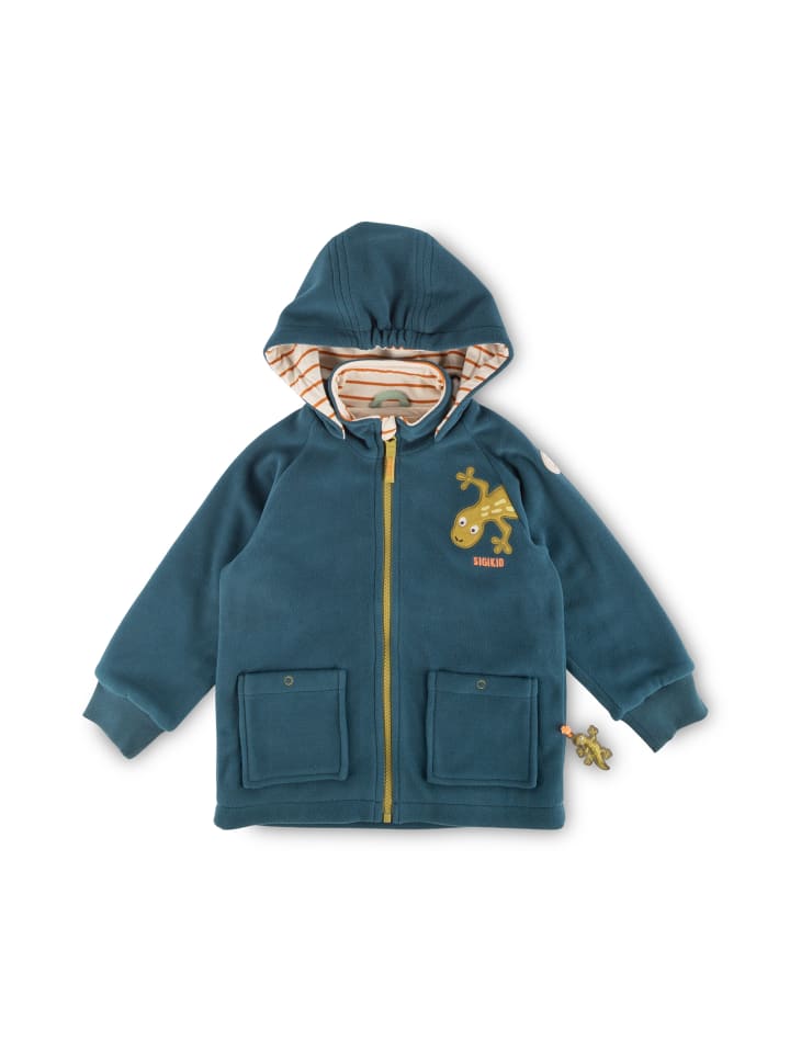 Sigikid Fleecejacke welcome to the jungle in Dunkelblau günstig kaufen
