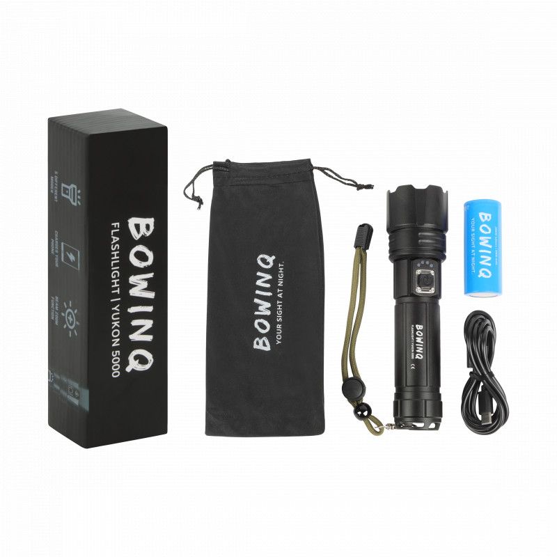 BOWINQ Yukon 5000 wiederaufladbare Taschenlampe