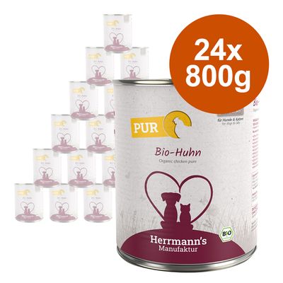 Sparpaket Herrmann´s Bio-Reinfleisch 24 x 800 g