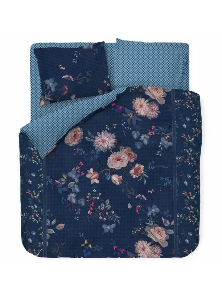 PiP Studio Bettwäsche Tokyo Bouquet in Dunkelblau günstig kaufen