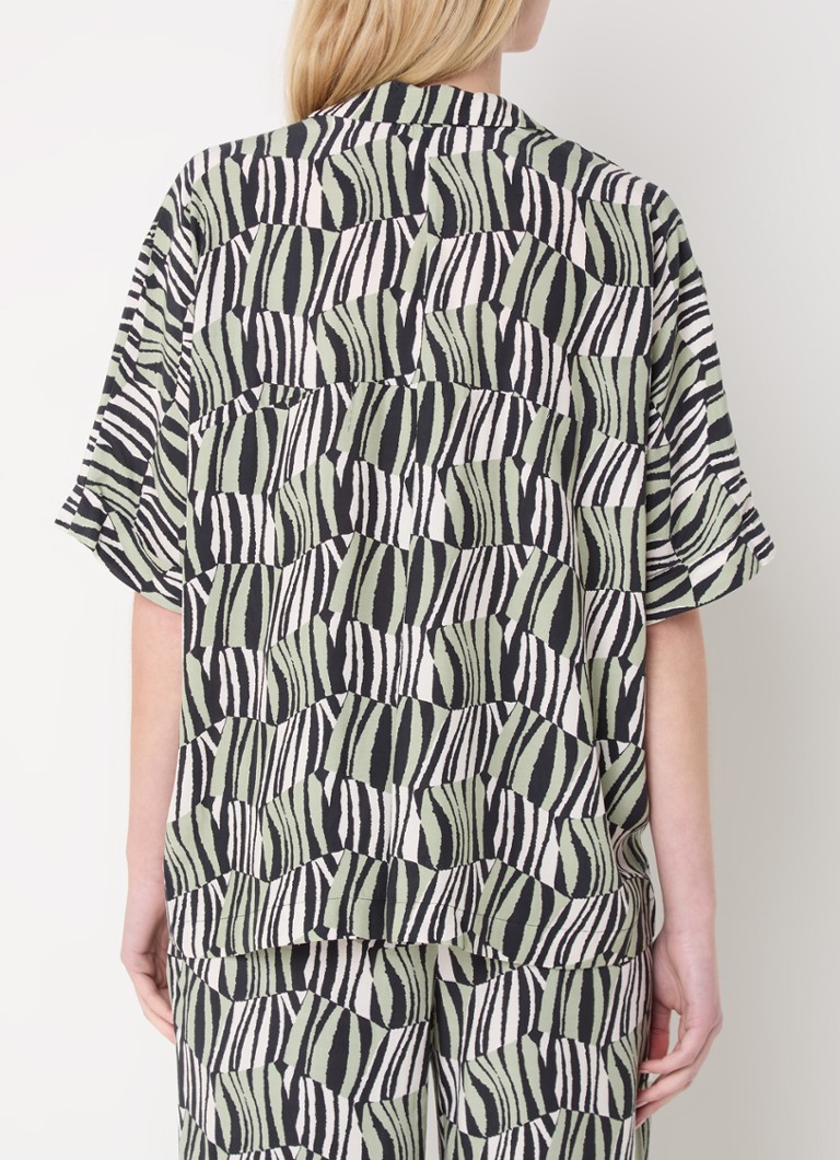 Whistles  Checkerboard tuniek met print en V-hals