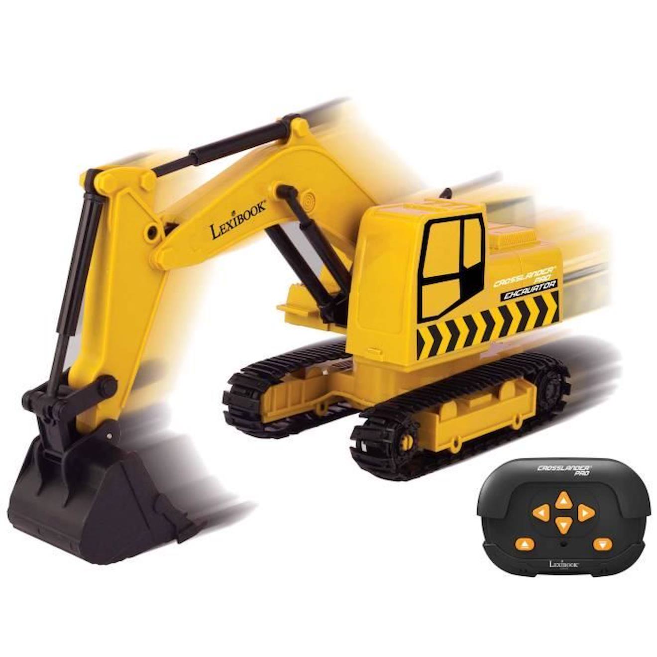 Crosslander® PRO Tractopelle télécommandé avec bras articulé. jaune