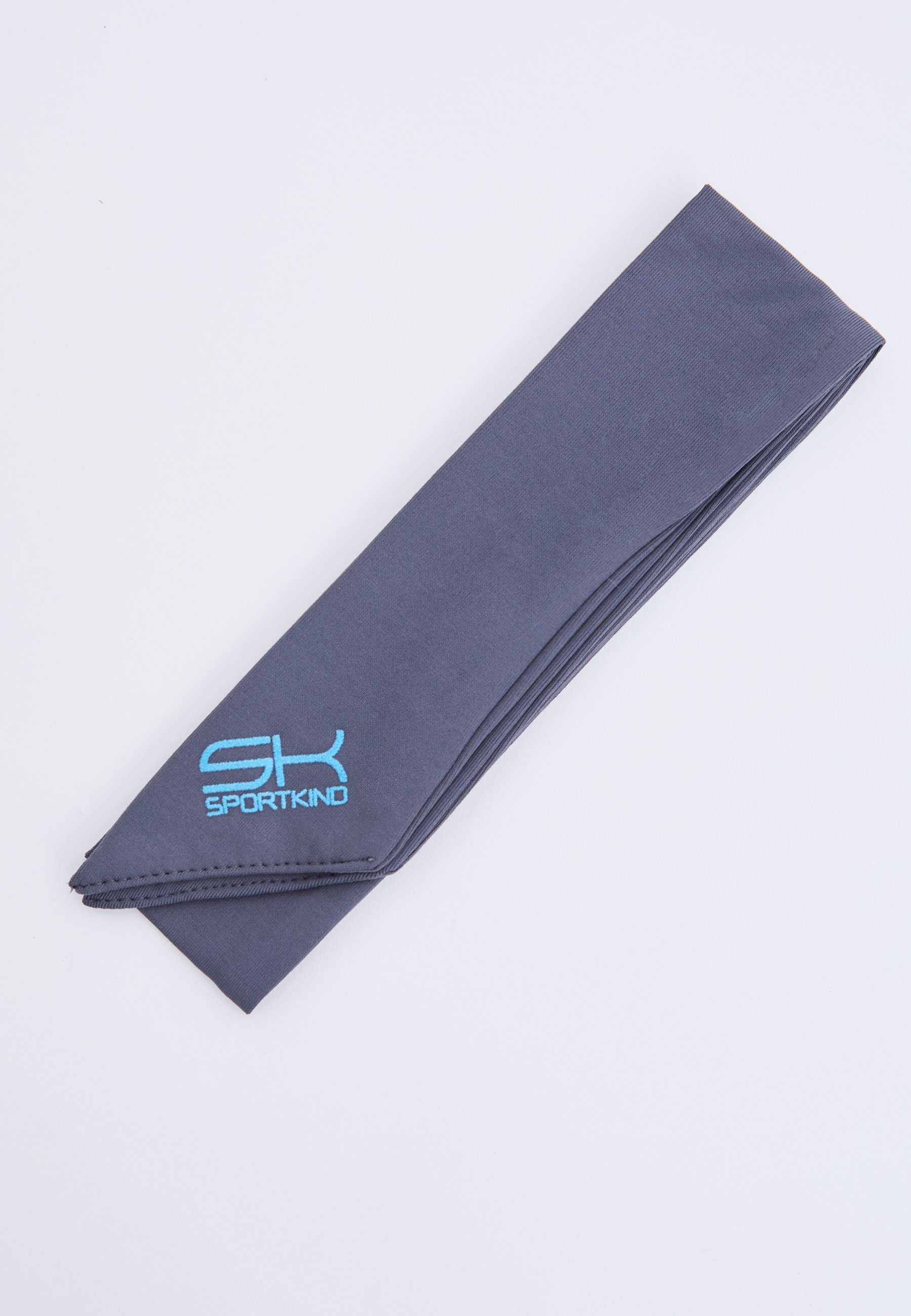 SPORTKIND Schweißband Tennis Stirnband Schweißband, unisex Kinder & Erwachsene, grau