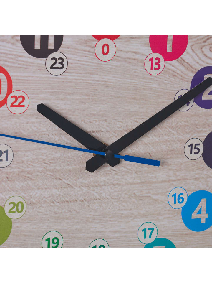 relaxdays Kinder-Wanduhr in Bunt - Ø 30 cm günstig kaufen onesize