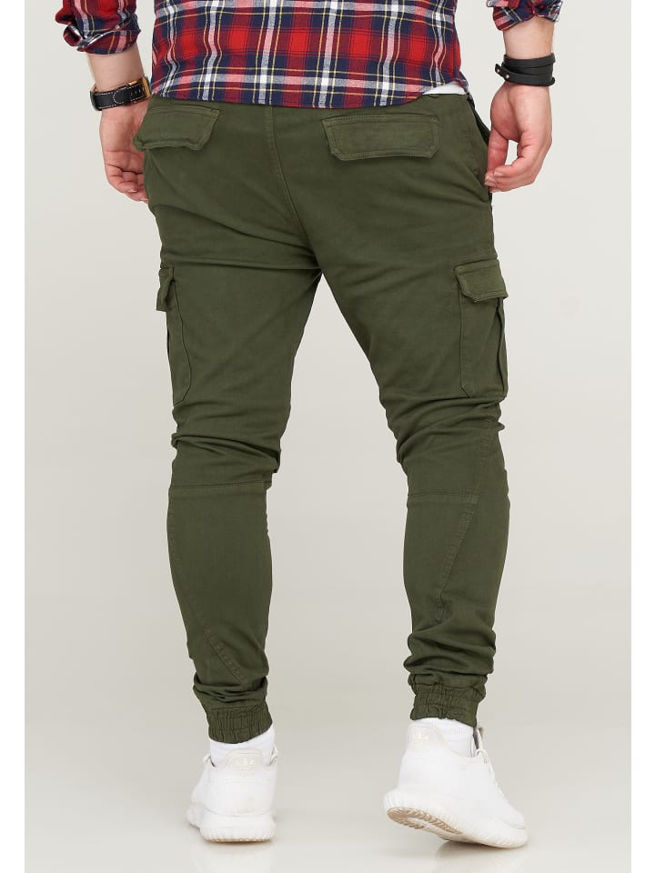 SOULSTAR Cargohose - MPVEGAS Jogger-Hose Jeanshose Stoffhose in Khaki günstig kaufen