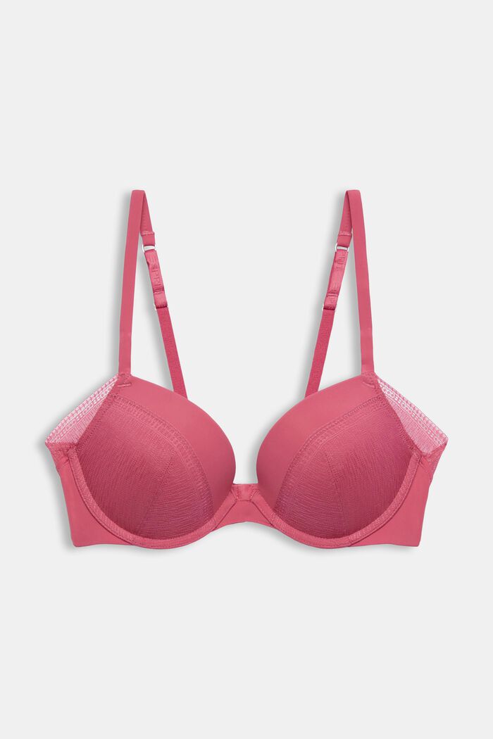 Recycelt: Push-up-BH mit Spitze