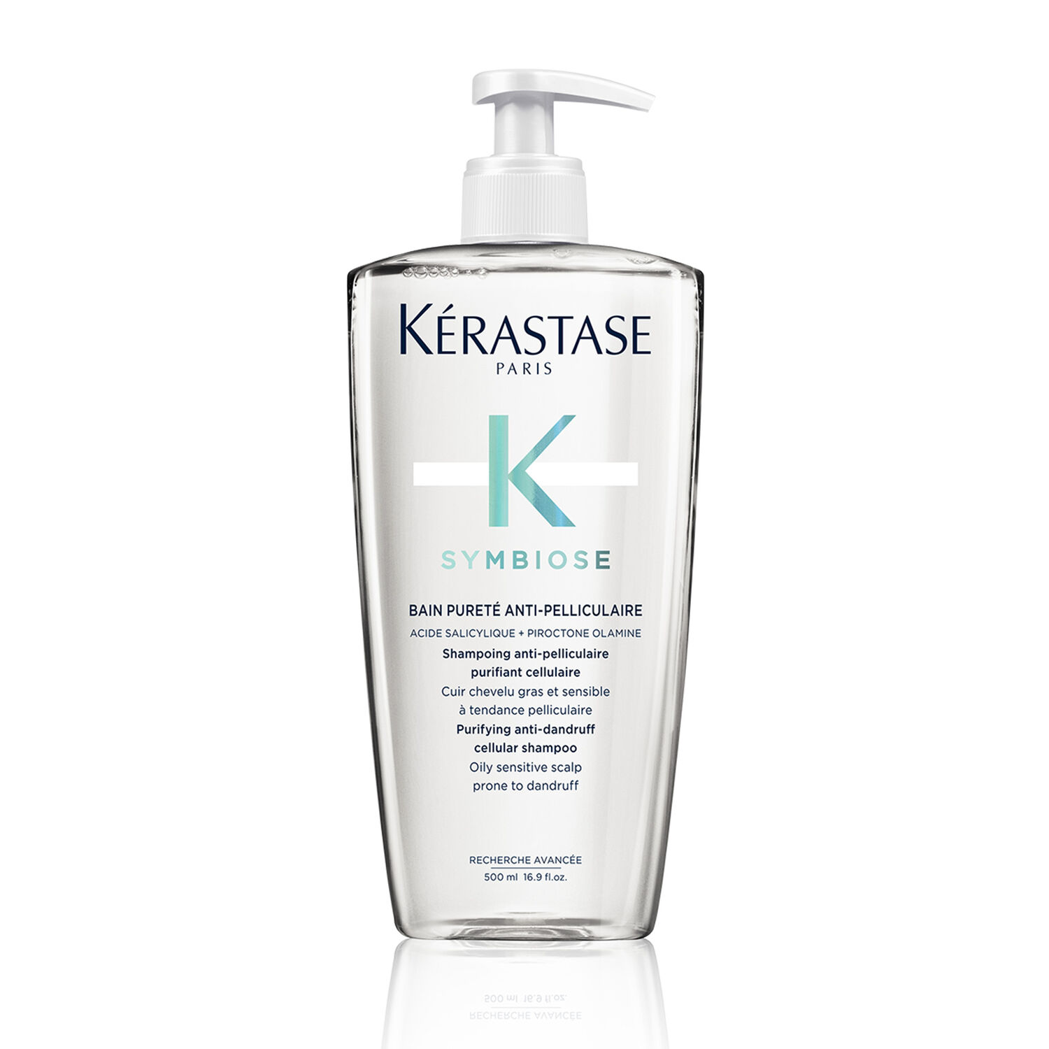 Kérastase Symbiose Bain Pureté Anti-Pelliculaire 500ml Shampoing Anti-Pelliculaire pour cuirs chevelus gras grand format