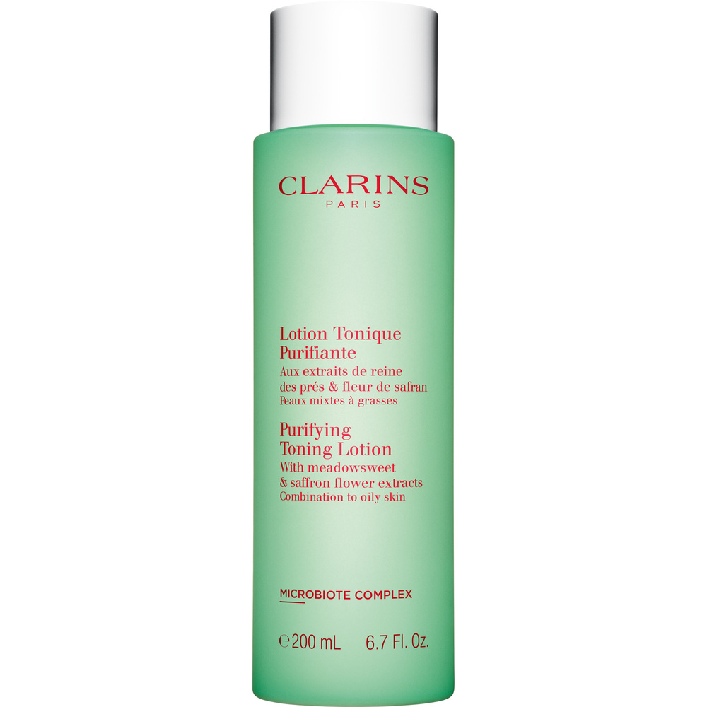 Clarins Lotion Tonique Purifiante   Aux extraits de reine des près & fleur de safran Lotion tonique