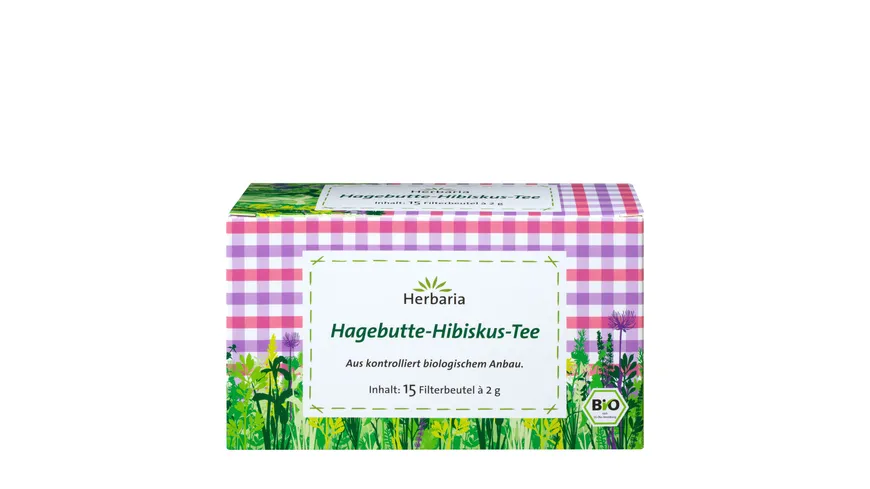 Herbaria Hagebutte-Hibiskus-Tee bio 15 Filterbeutel 30 g