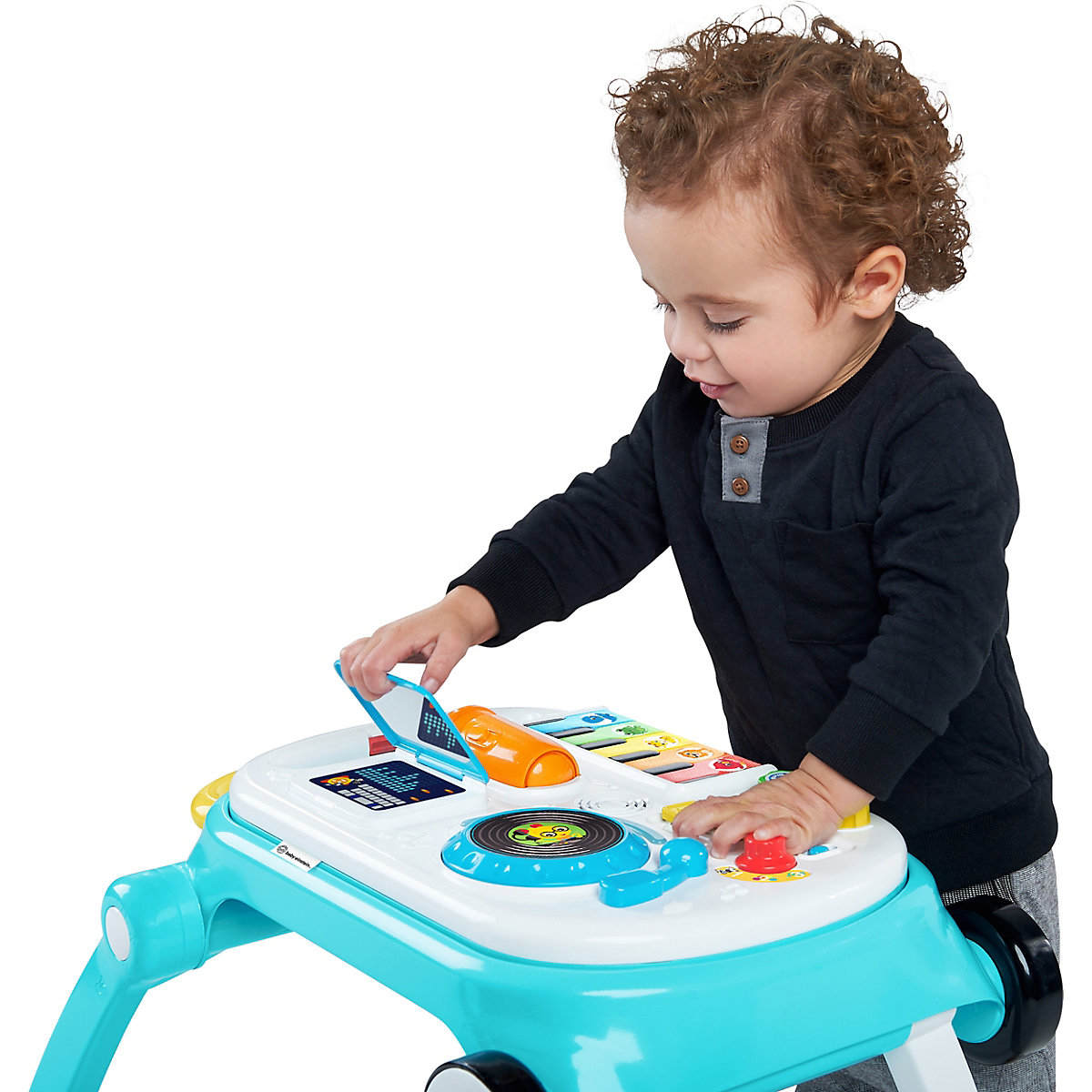 Baby Einstein, Musical Mix ‘N Roll 4-in-1 Lauflernhilfe und Spieltisch mit Musik, Lichtern, abnehmbarer Spielstation und vielem mehr, mehrfarbig