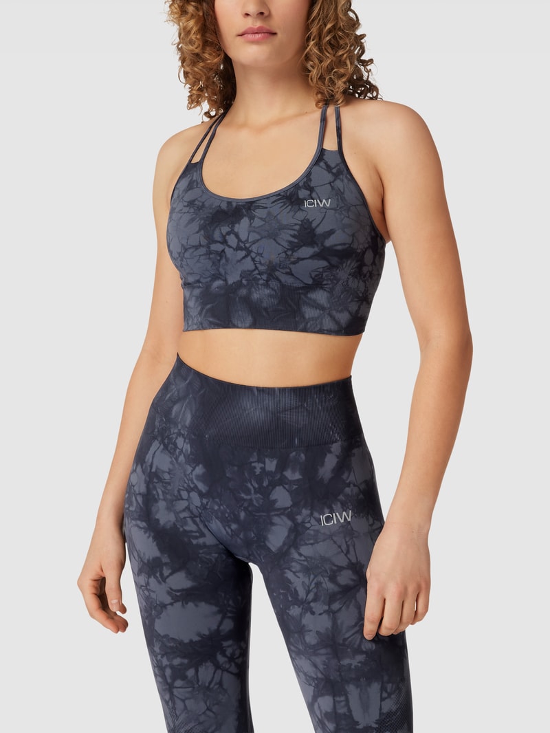 Bustier in Batik-Optik Modell 'Define Seamless Tie Dye' in dunkelblau