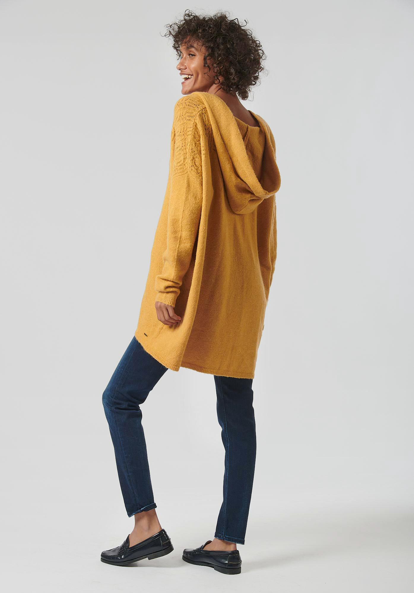 BARRY  Pull doux jaune femme
