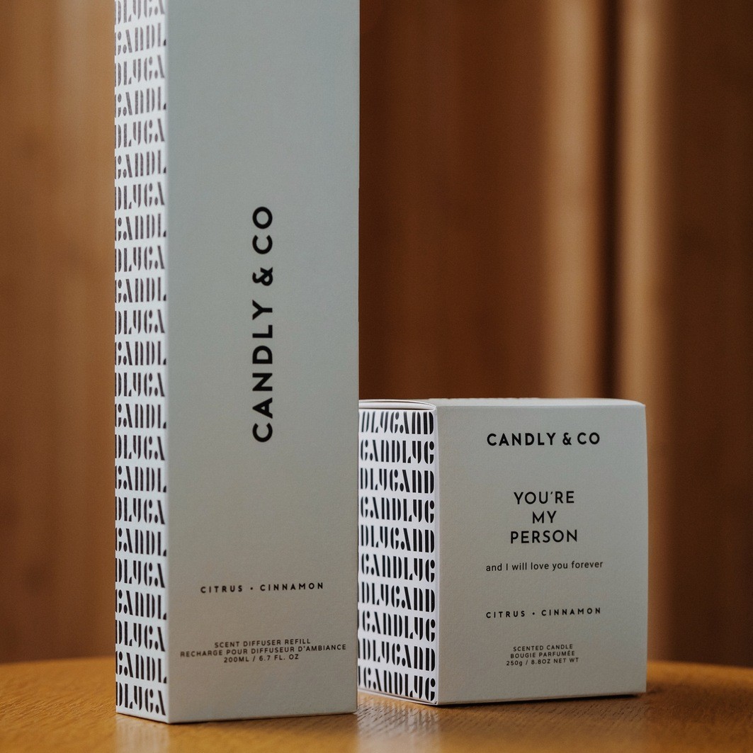 Candly&Co Bougie št. 3 Ti si moja oseba in ljubil te bom za vedno.