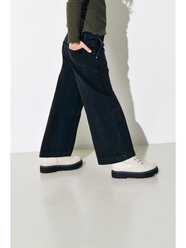 KIDS ONLY Wide Leg Jeans in washed black günstig kaufen