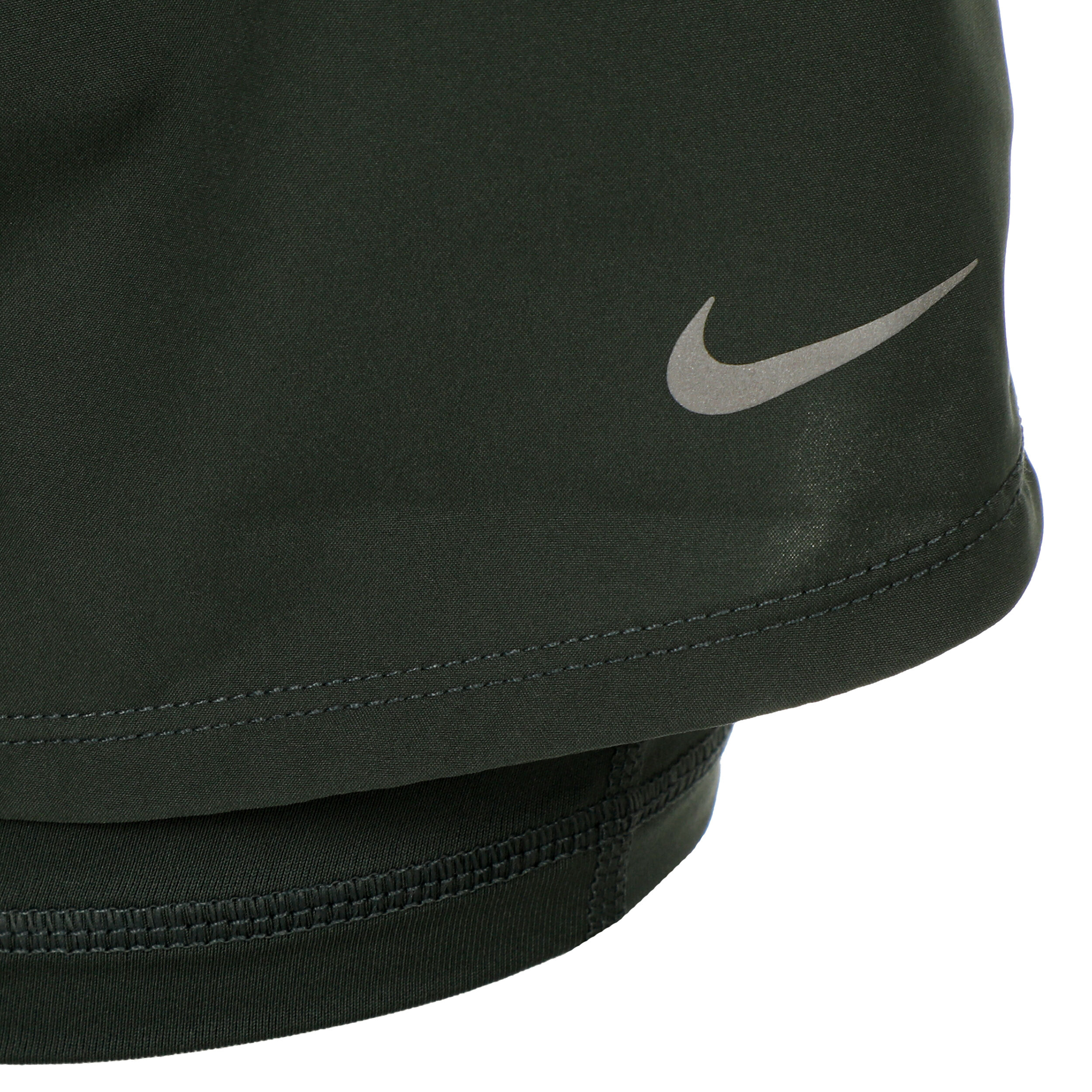 Dri-Fit One 3in1 Shorts Damen - Grün, Silber