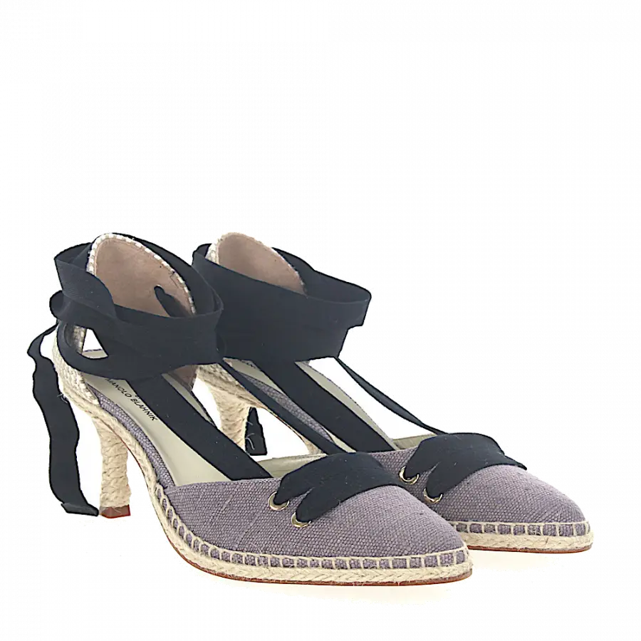 CASTAÑER BY MANOLO BLAHNIK - Espadrilles MANOLO MEDIUM Textil beige grau - grau