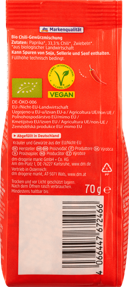 Gewürzmischung Spicy Chili, 70 g