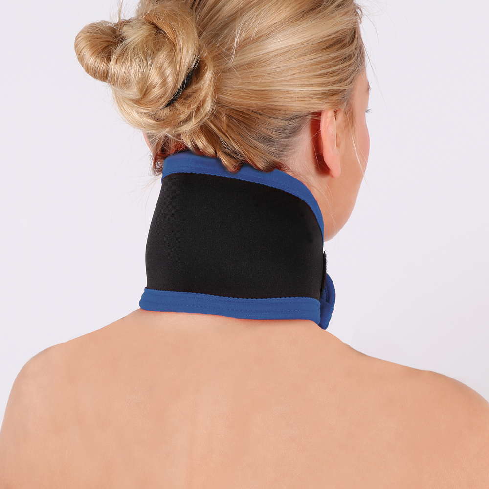 TOPFIT Nacken-Sportbandage - Blau/Schwarz