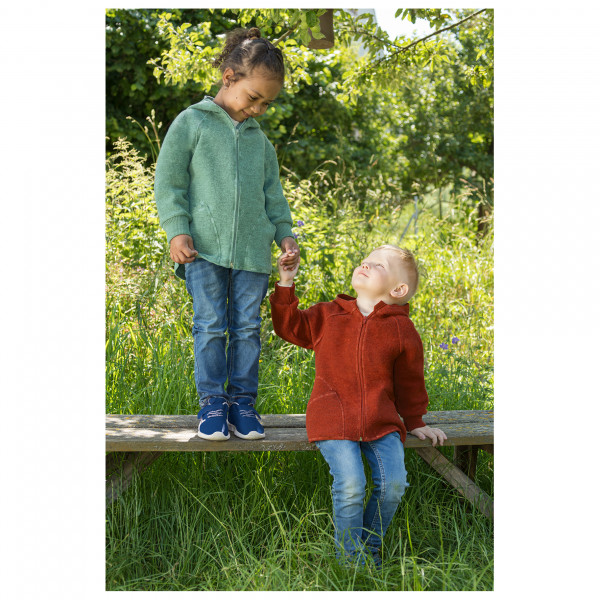 Engel - Baby-Jacke mit Kapuze und Reißverschluß - Wolljacke