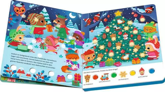Mein großes Lichter-Wimmelbuch: Weihnachten