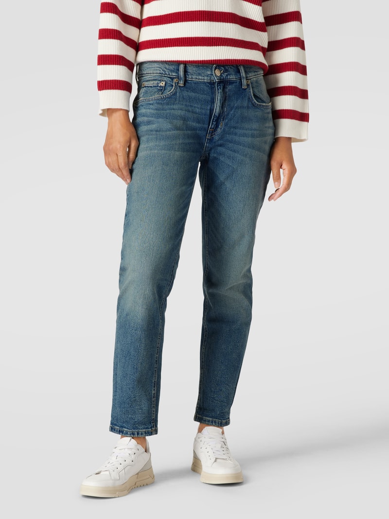 Relaxed Fit Jeans mit Reißverschluss in jeans