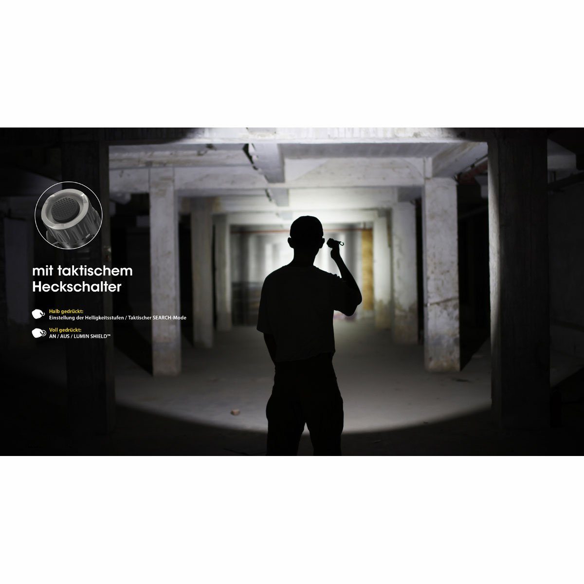 Nitecore LED Taschenlampe EDC33 LED-Taschenlampe 4000 Lumen
