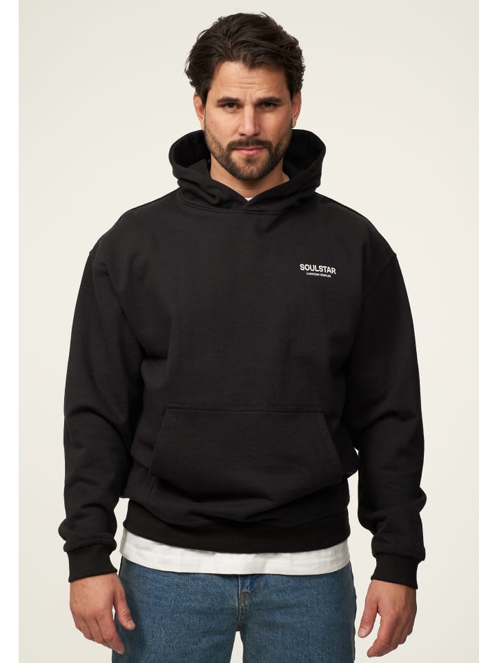 SOULSTAR Kapuzenpullover - S2TSU Heavy Oversize Blank Hoodie in Black Washed günstig kaufen