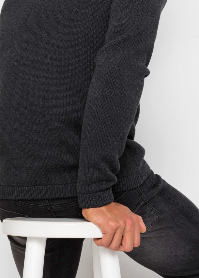 Pullover mit Schalkragen