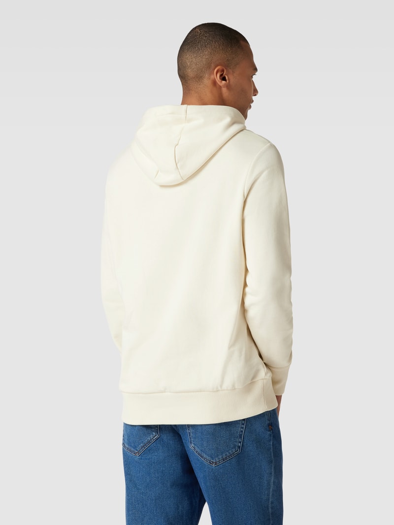Hoodie mit Label-Stitching Modell 'Archive Embroidered' in offwhite