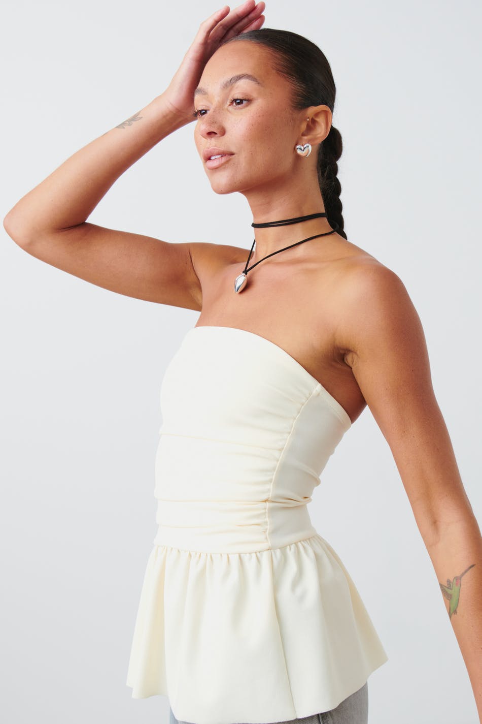 Tube peplum top