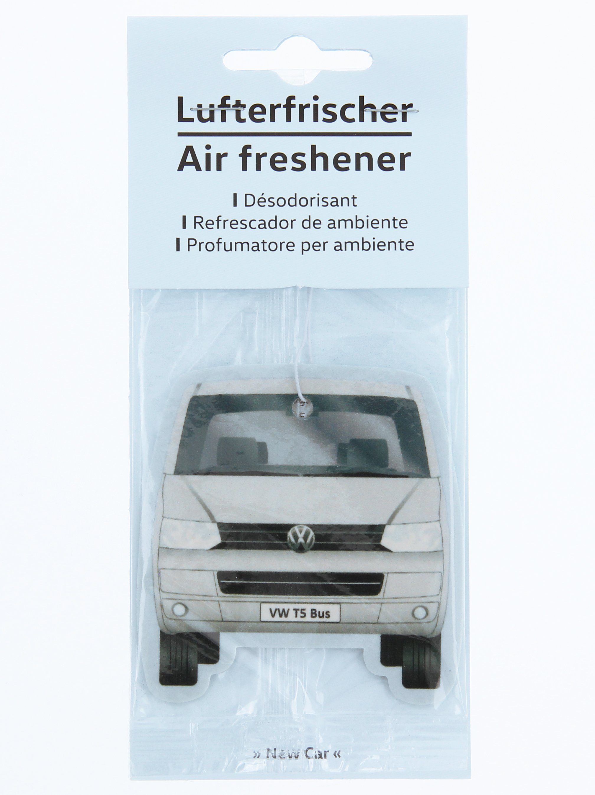 VW Collection by BRISA Raumduft Volkswagen Lufterfrischer fürs Auto (1-St), Duftbaum im T5 Bus Design, New Car Geruch