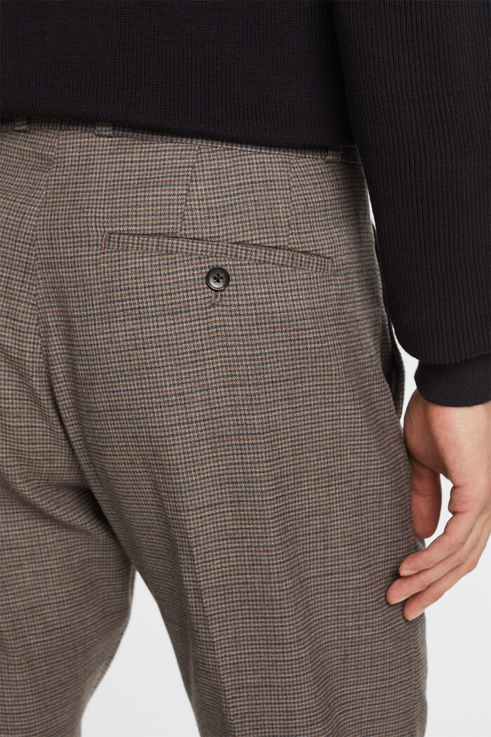 Wollhose mit Hahnentrittmuster
