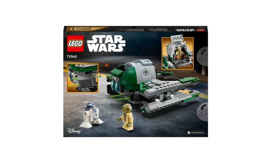 LEGO Star Wars 75360 Yoda's Jedi Starfighter Bauspielzeug mit Yoda und R2D2-Figur