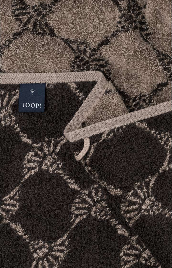 Handtuch JOOP! CLASSIC CORNFLOWER in Mocca, 50 x 100 cm - im JOOP!