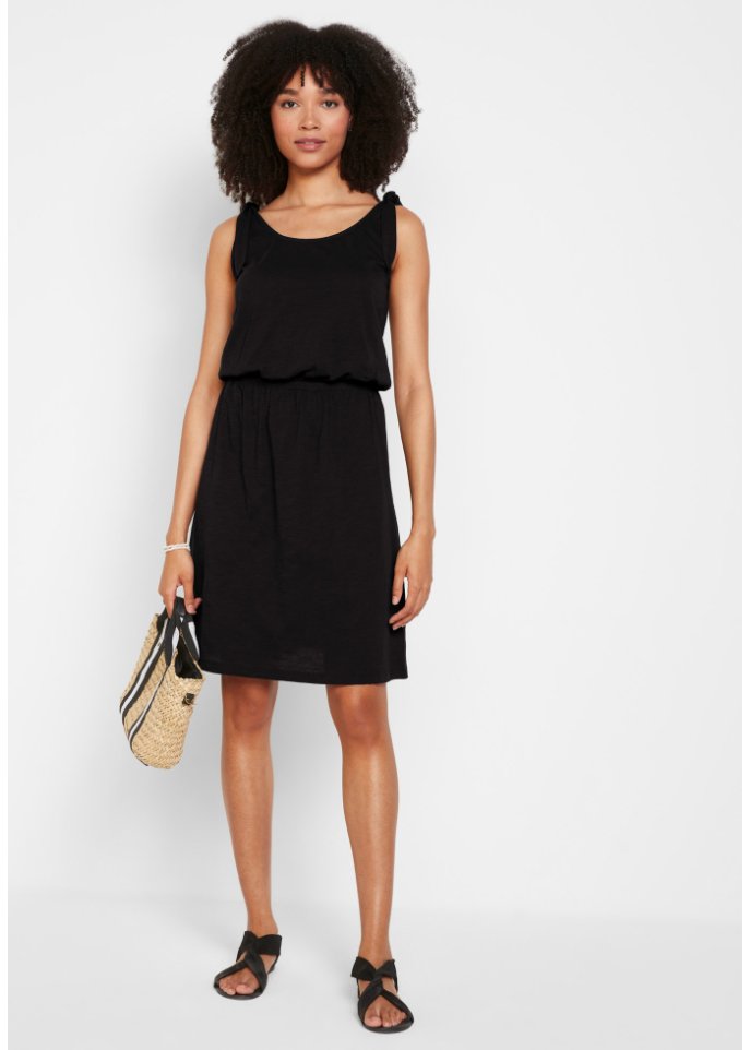 Jersey-Kleid mit Knotendetails
