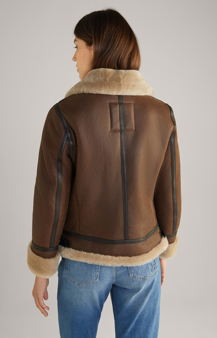 Lammfelljacke in Braun