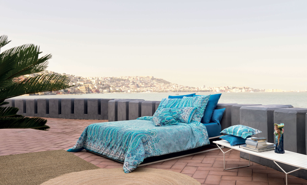 Kissenhülle Mergellina B1 oceanblue