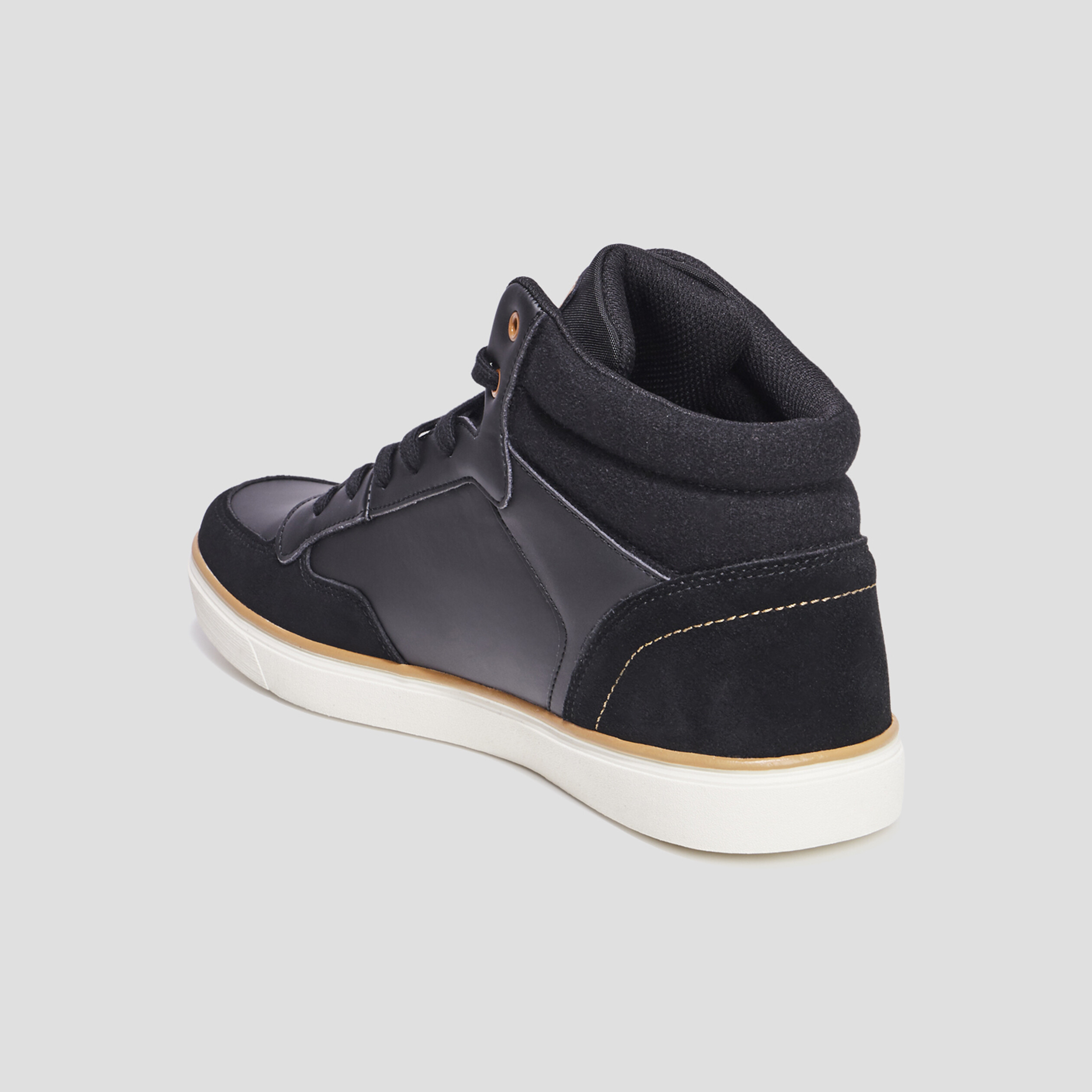 Baskets montantes à lacets Creeks Kibo noir homme | La Halle