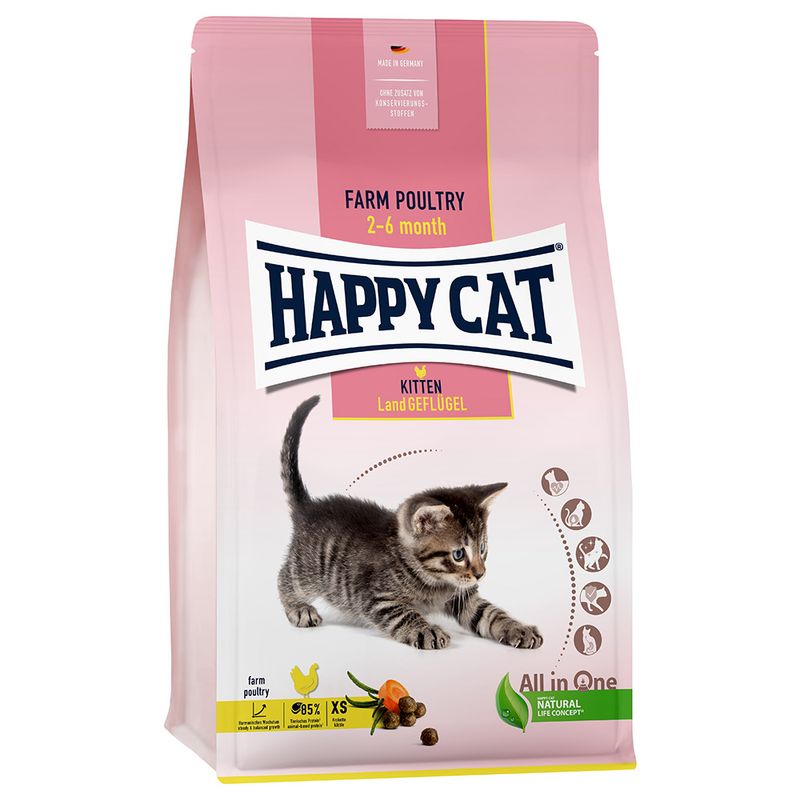Happy Cat Young Kitten Land-Geflügel zu TOP-Preisen